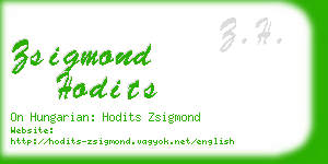 zsigmond hodits business card